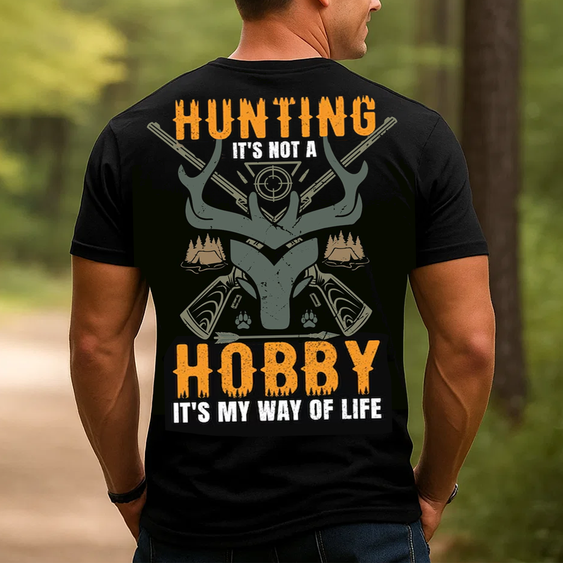 Hunting Is My Way of Life T-Shirt, Funny Hunter Shirt for Men, Deer Hunting Gift Tee