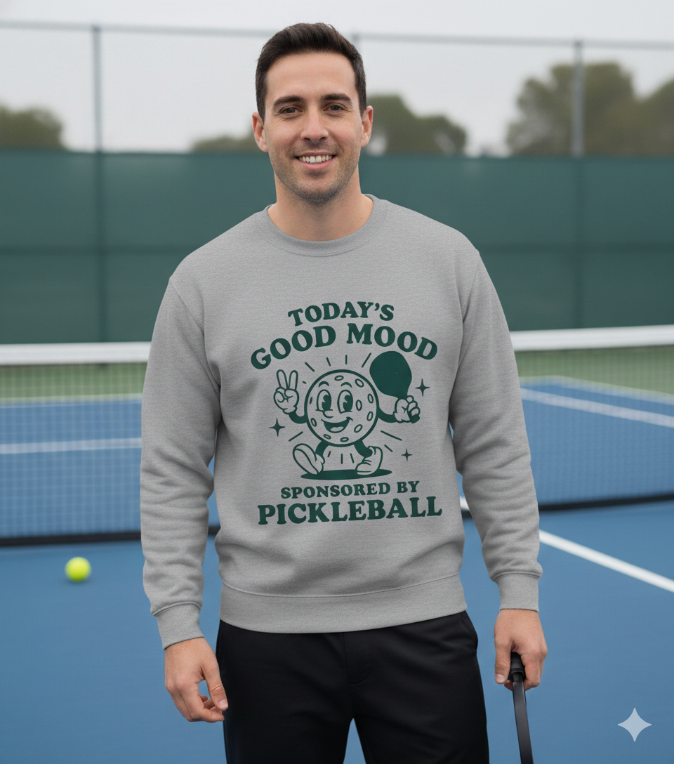 Today’s Good Mood Sponsored By Pickleball Unisex Pickleball T-Shirt