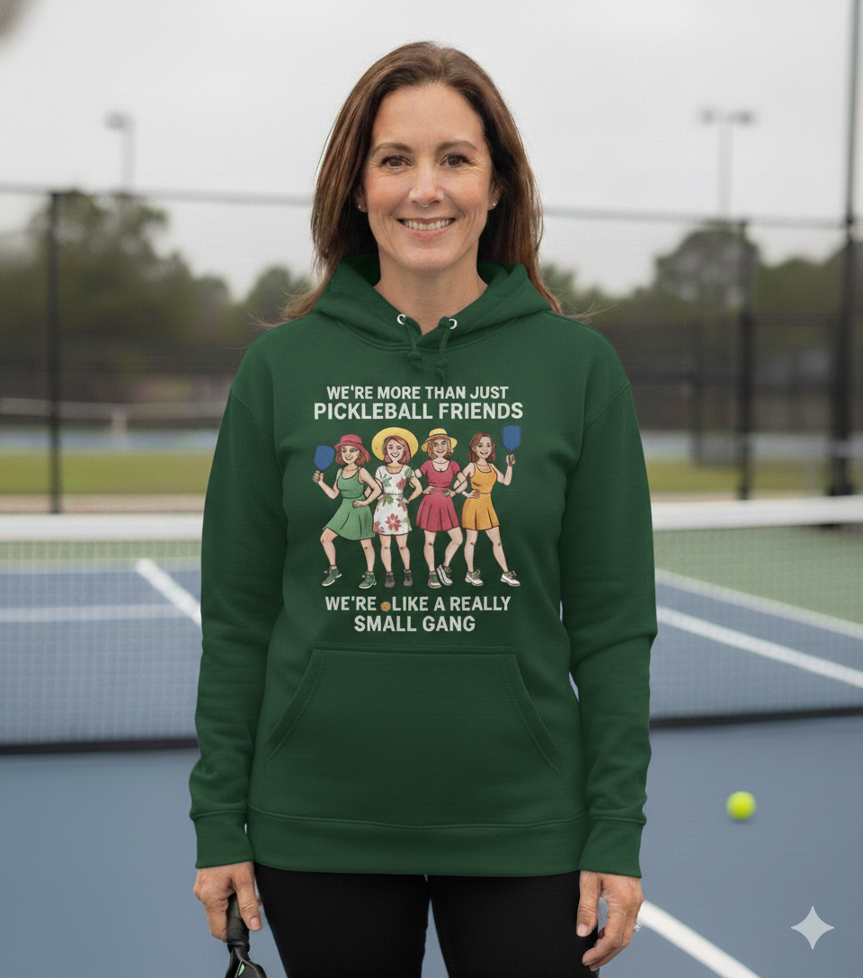 We're More Than Just Pickleball Friends We're like A Really Small Gang Vintage Unisex Pickleball T-Shirt