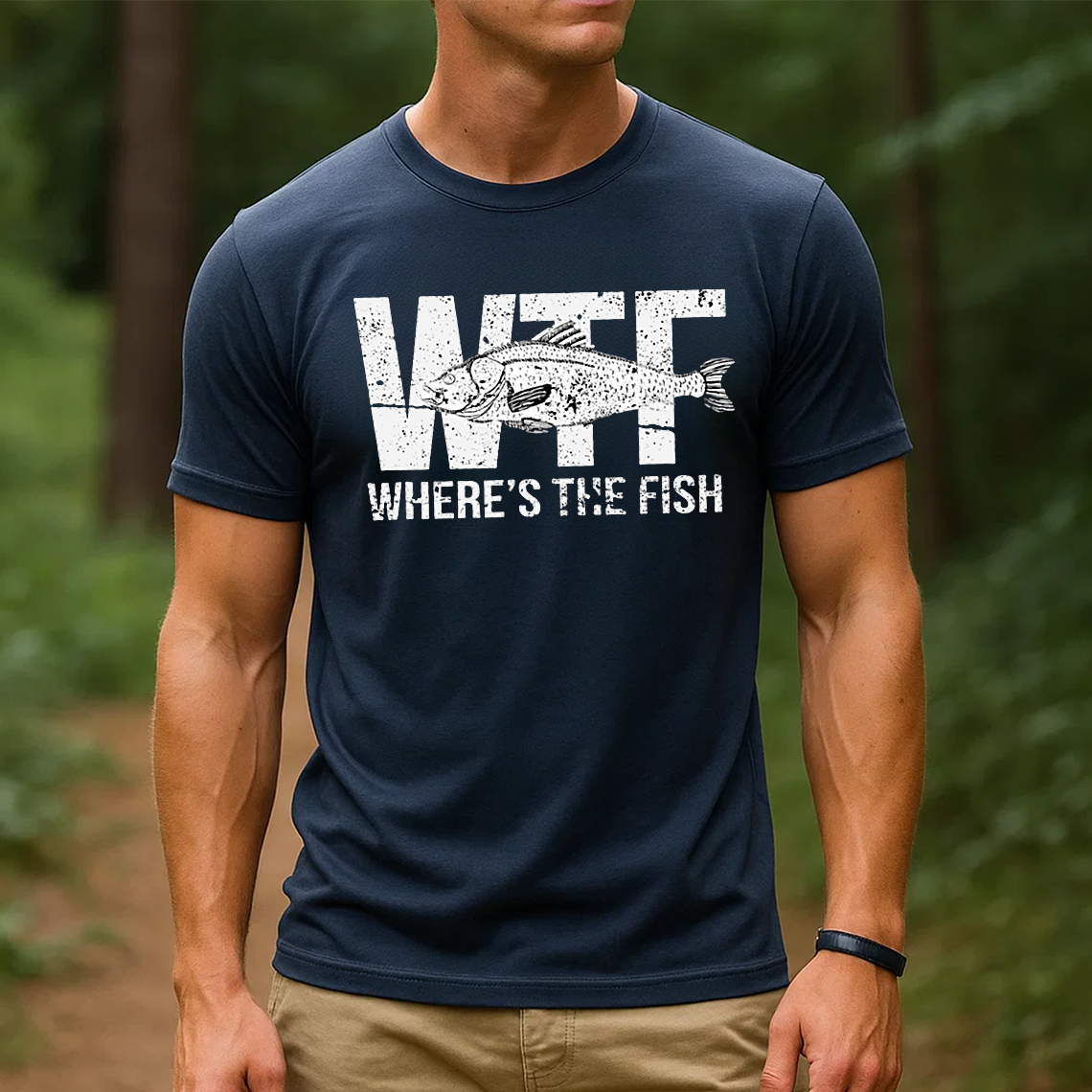 Where’s The Fish T-Shirt, Funny Fishing Shirt, Fisherman Humor Tee