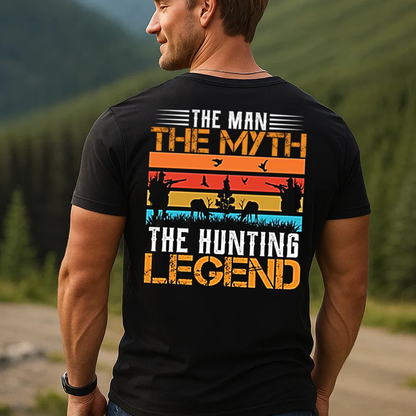 The Hunting Legend T-Shirt, The Man The Myth Hunter Shirt for Men, Funny Hunting Gift Tee