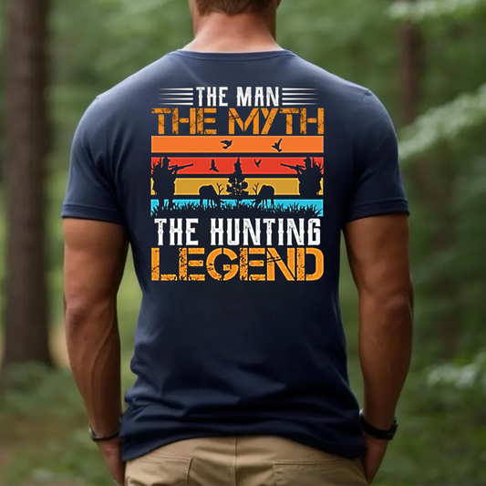 The Hunting Legend T-Shirt, The Man The Myth Hunter Shirt for Men, Funny Hunting Gift Tee