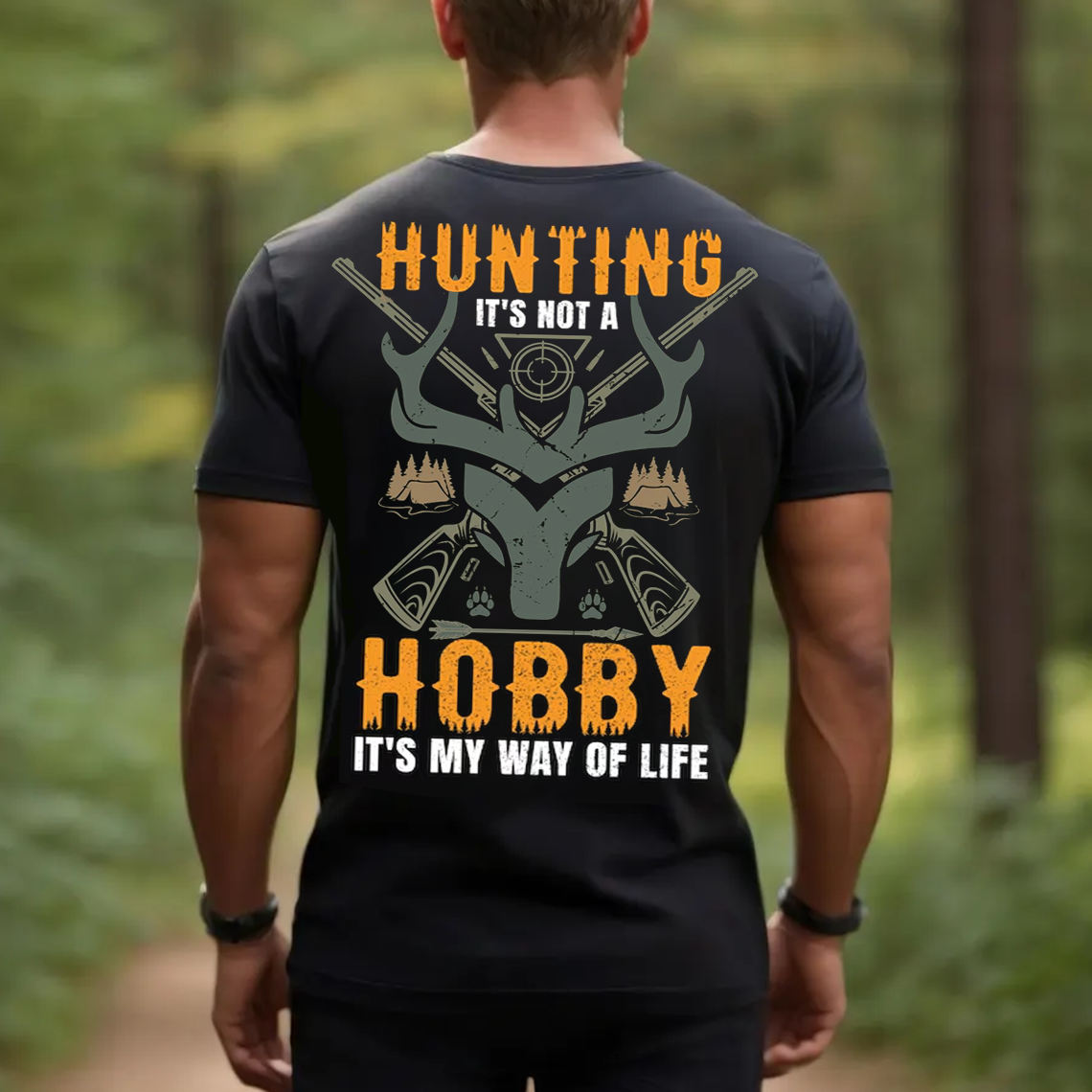 Hunting Is My Way of Life T-Shirt, Funny Hunter Shirt for Men, Deer Hunting Gift Tee