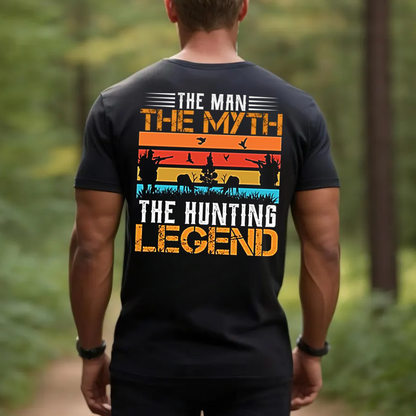 The Hunting Legend T-Shirt, The Man The Myth Hunter Shirt for Men, Funny Hunting Gift Tee