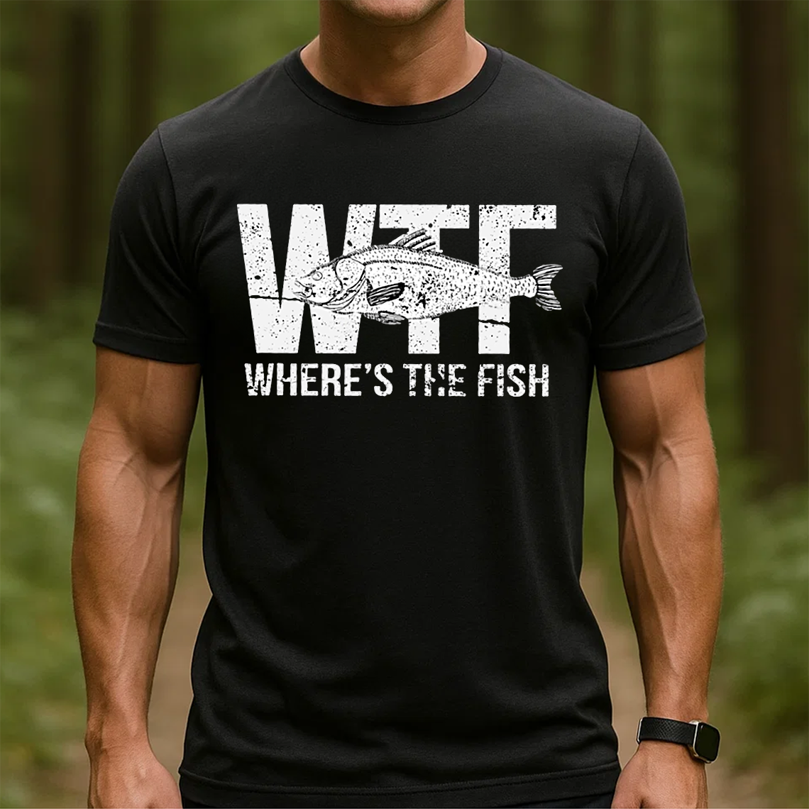 Where’s The Fish T-Shirt, Funny Fishing Shirt, Fisherman Humor Tee