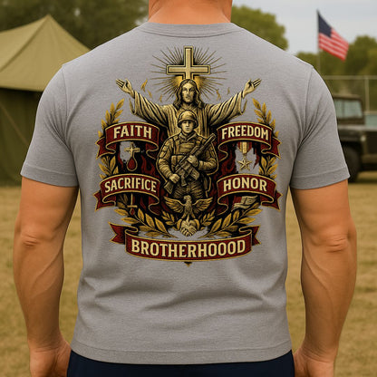 Honor and Sacrifice – Military Christian T-Shirt