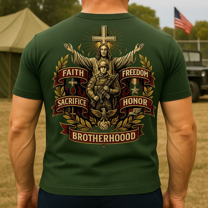 Honor and Sacrifice – Military Christian T-Shirt