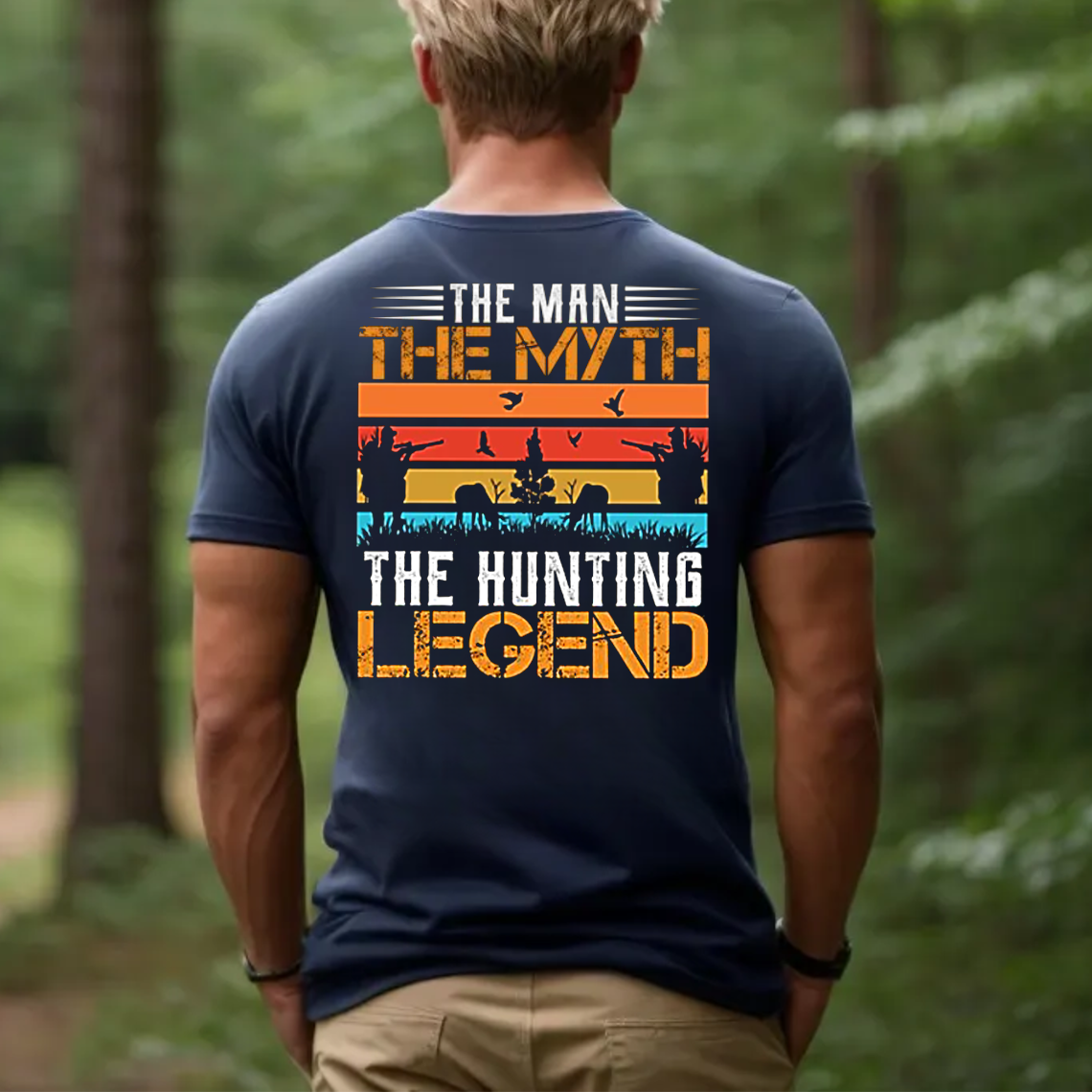 The Hunting Legend T-Shirt, The Man The Myth Hunter Shirt for Men, Funny Hunting Gift Tee