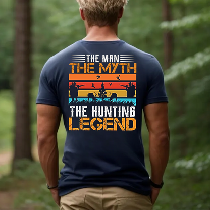 The Hunting Legend T-Shirt, The Man The Myth Hunter Shirt for Men, Funny Hunting Gift Tee