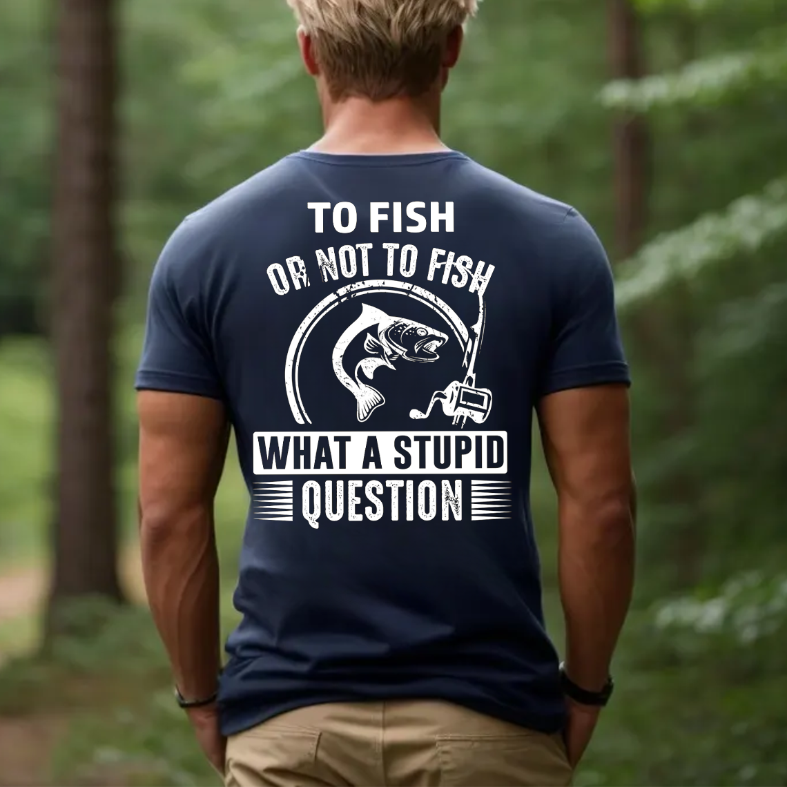 To Fish or Not to Fish What a Stupid Question T-Shirt, Funny Fishing Tee for Men, Fisherman Gift Shirt