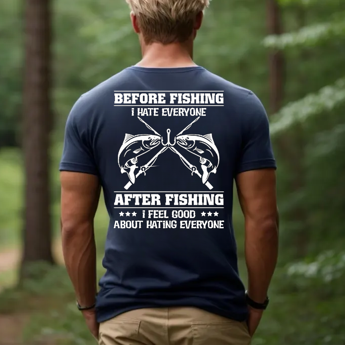 Before Fishing After Fishing T-Shirt, Funny Fishing Shirt for Men, Sarcastic Fisherman Gift Tee