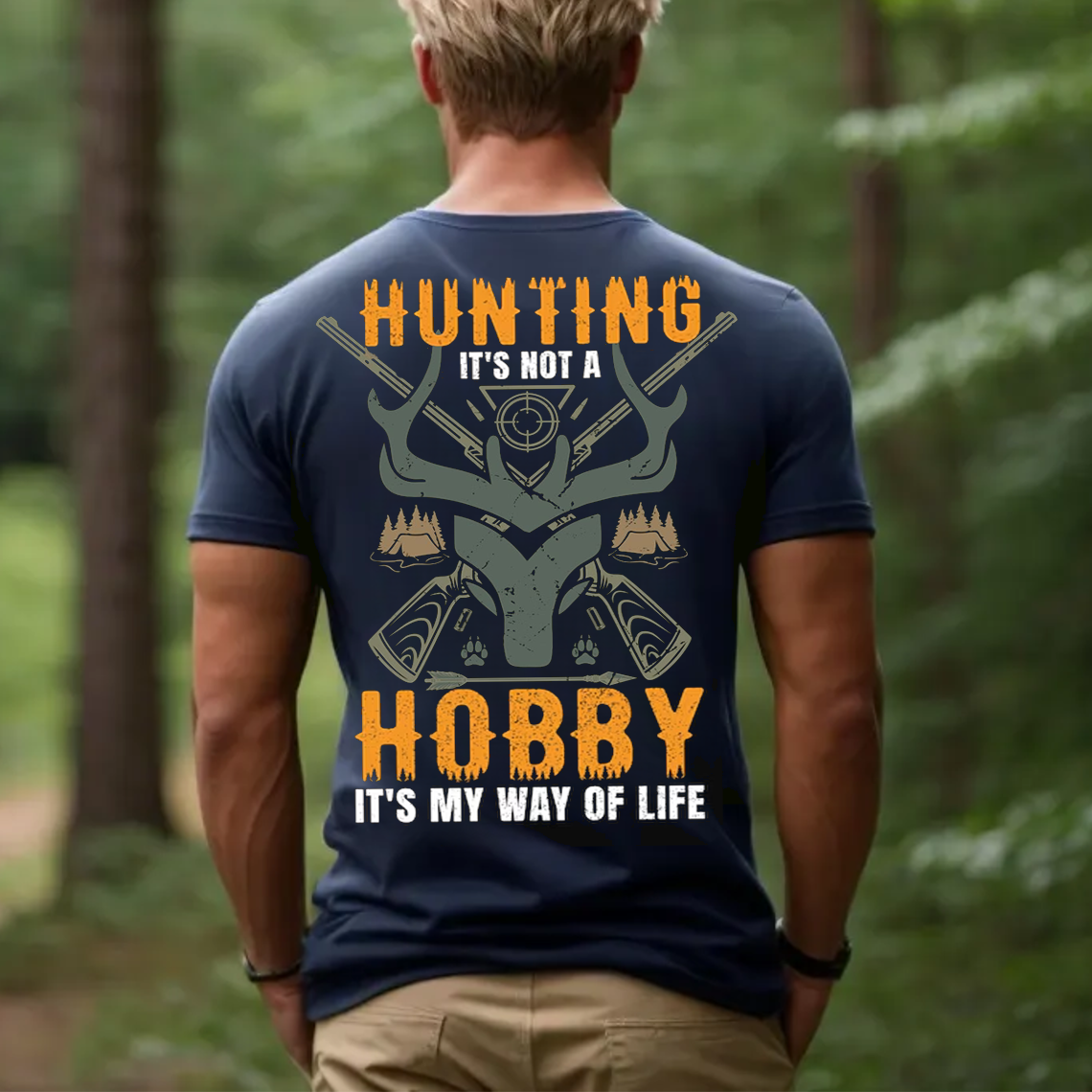 Hunting Is My Way of Life T-Shirt, Funny Hunter Shirt for Men, Deer Hunting Gift Tee