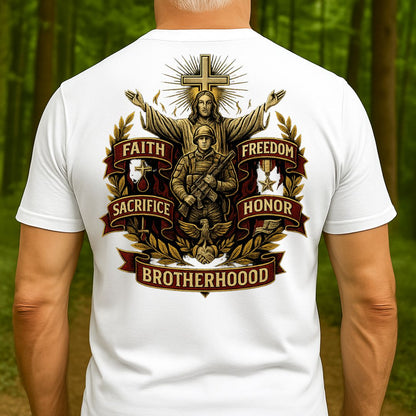 Honor and Sacrifice – Military Christian T-Shirt