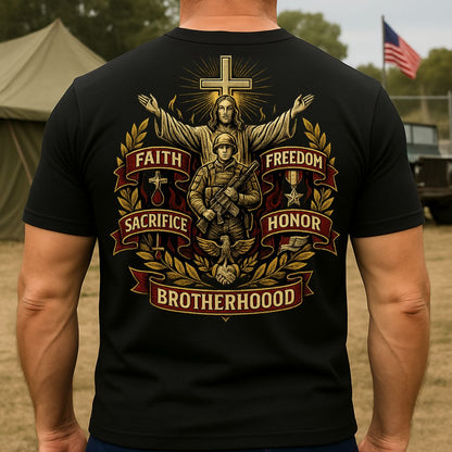 Honor and Sacrifice – Military Christian T-Shirt