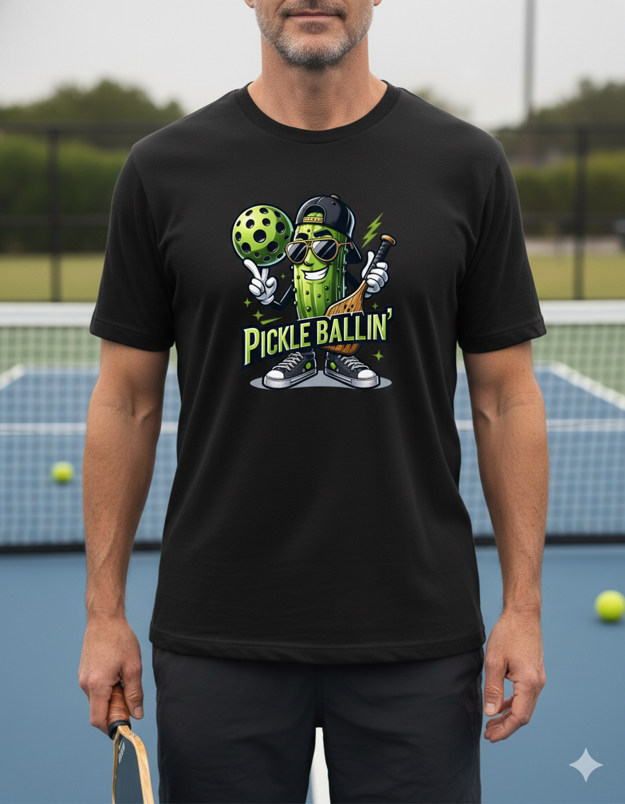 Pickle Ballin Unisex Pickleball T-Shirt