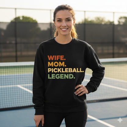 Wife Mom Pickleball Legend Unisex Pickleball T-Shirt