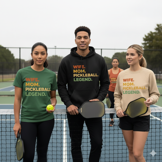Wife Mom Pickleball Legend Unisex Pickleball T-Shirt