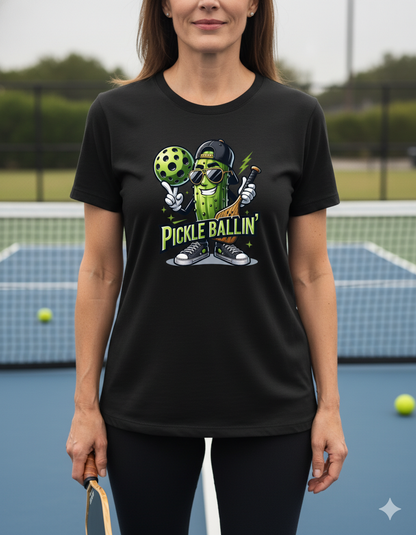 Pickle Ballin Unisex Pickleball T-Shirt