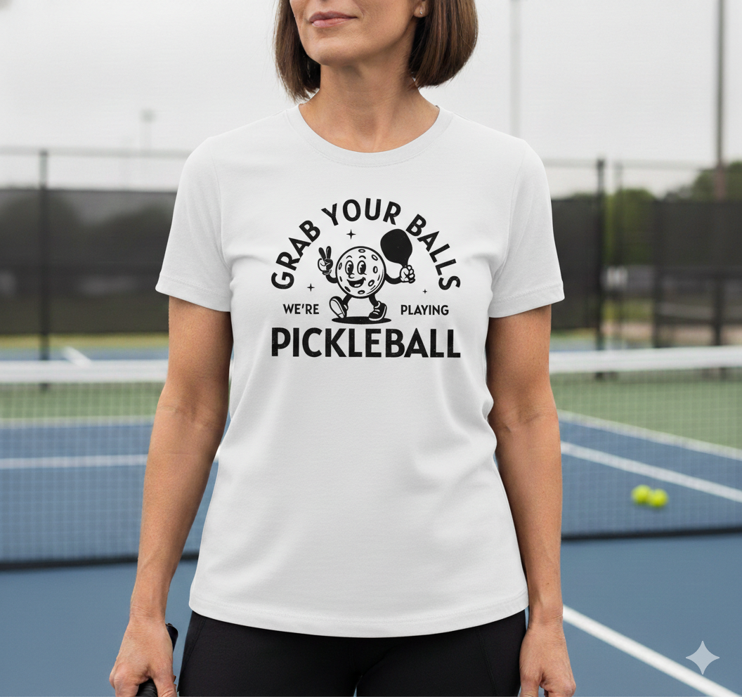 Grab Your Balls Unisex Pickleball T-Shirt