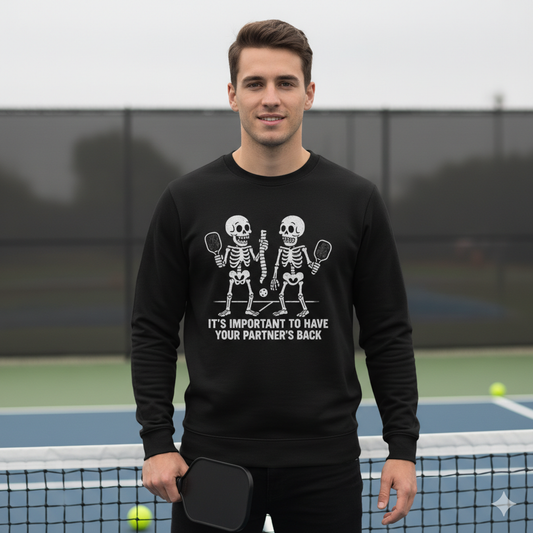 IT’S IMPORTANT TO HAVE YOUR PARTNER’S BACK Unisex Pickleball T-Shirt
