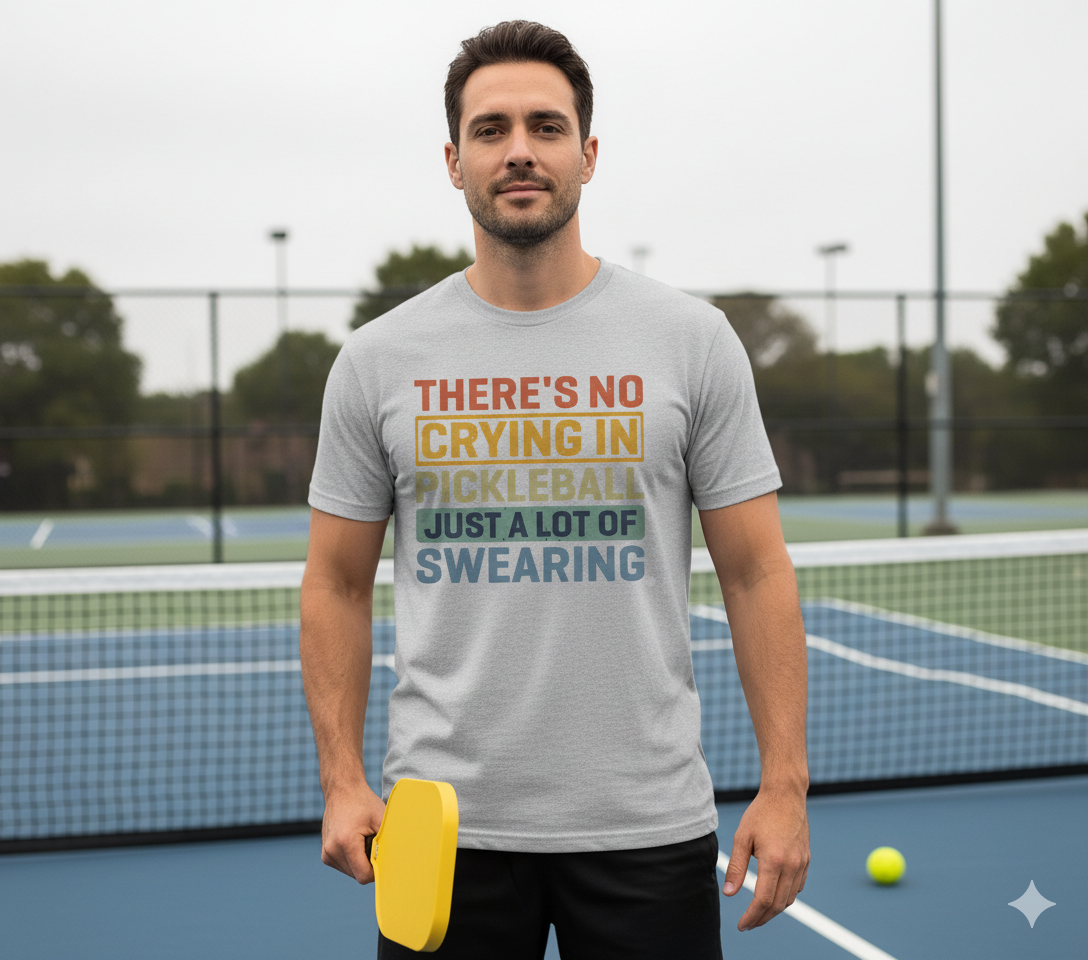 No Crying In Pickleball Unisex Pickleball T-Shirt