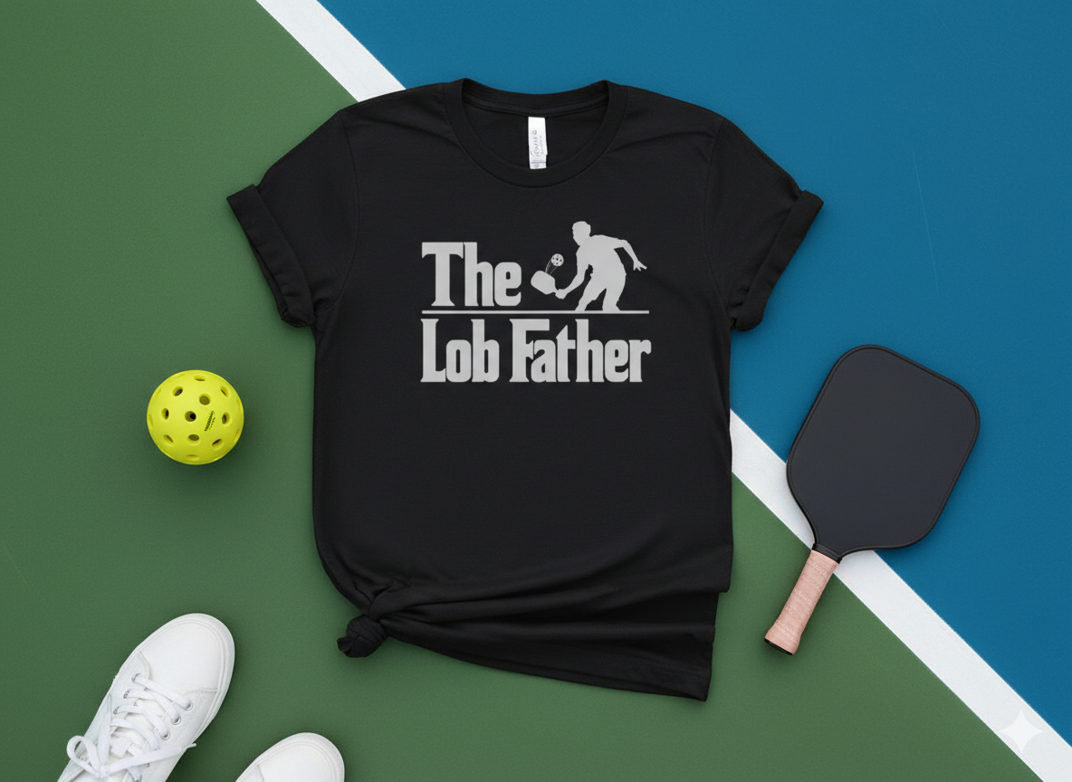 The Lob Father Unisex Pickleball T-Shirt