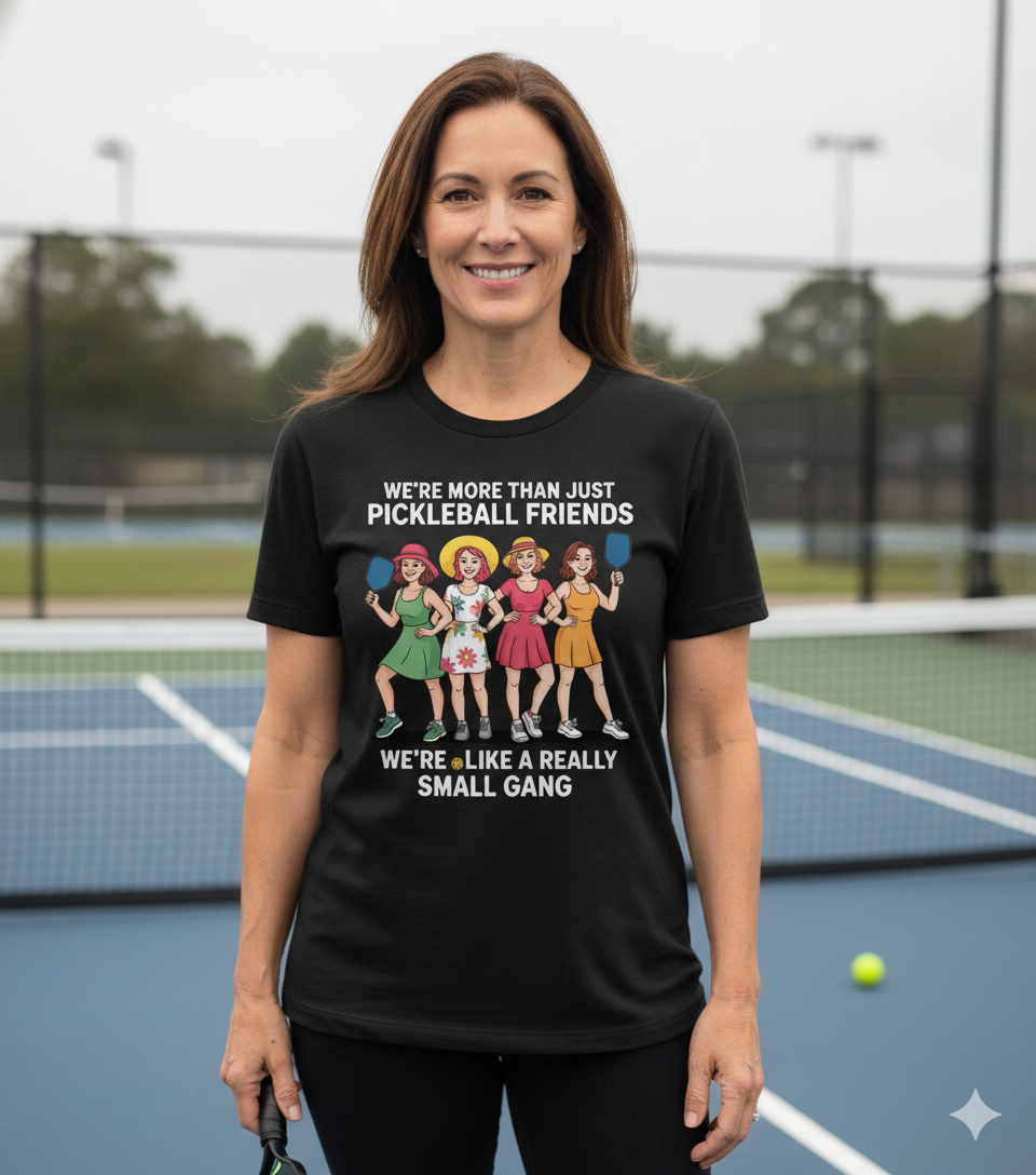 We're more than just pickleball friend Unisex Pickleball T-Shirt