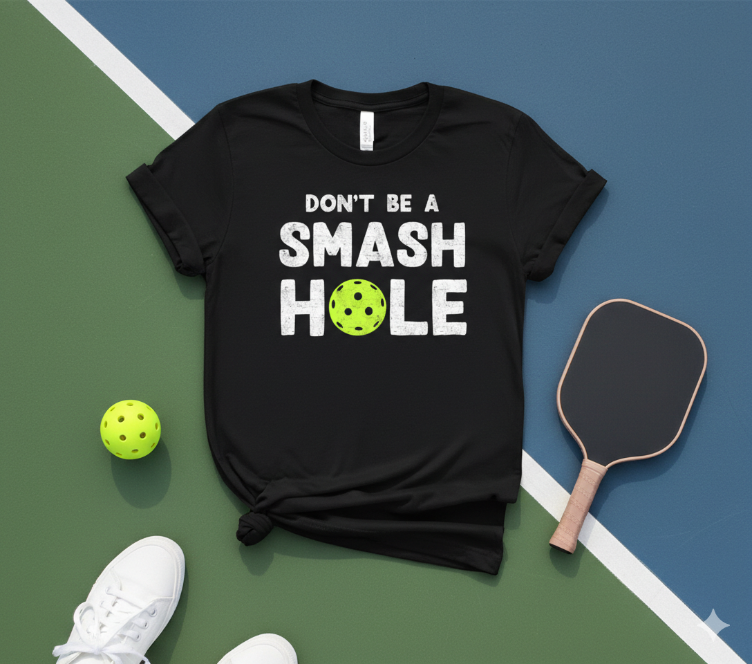 Bon't Be A Smash Hole Unisex Pickleball T-Shirt