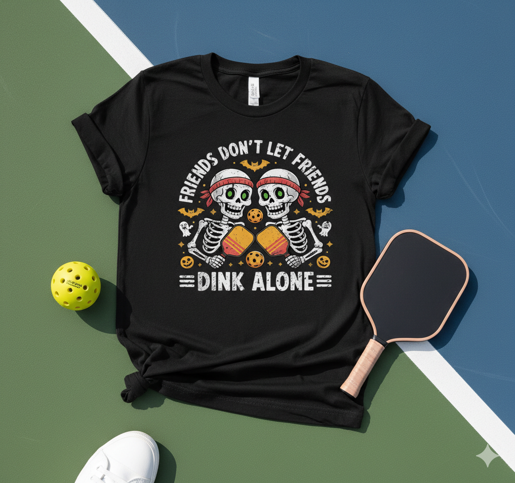 Friends Don't Let Friends Dink Alone Unisex Pickleball T-Shirt