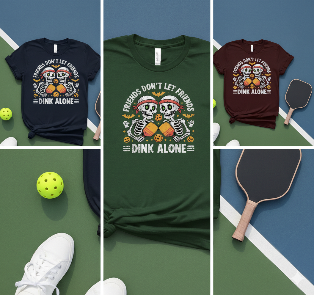 Friends Don't Let Friends Dink Alone Unisex Pickleball T-Shirt