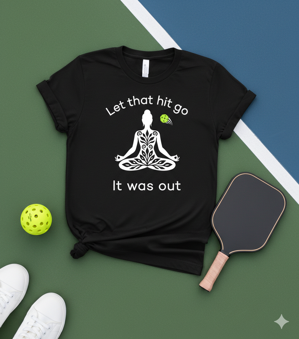 Let That Hit Go Unisex Pickleball T-Shirt